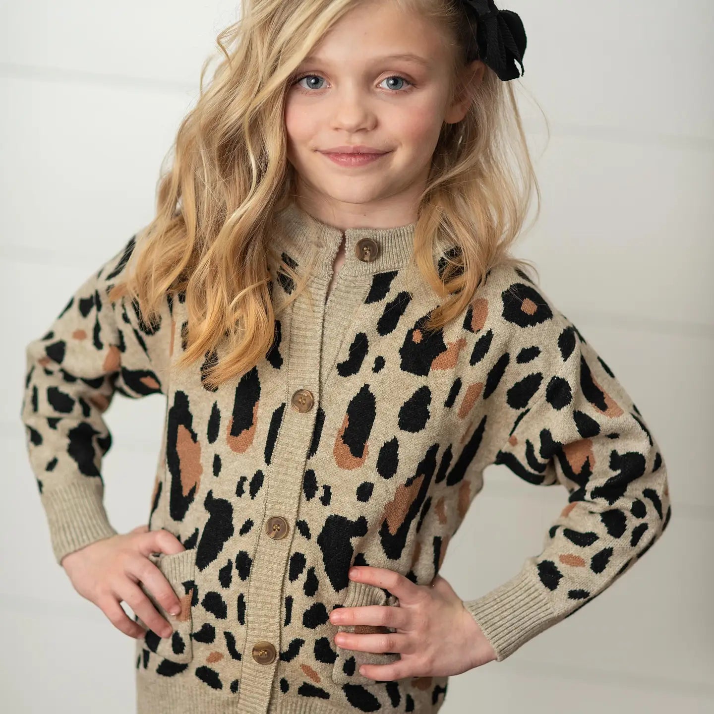 Girls Leopard Cardigan