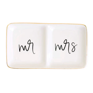 Mr. and Mrs. Jewelry Dish