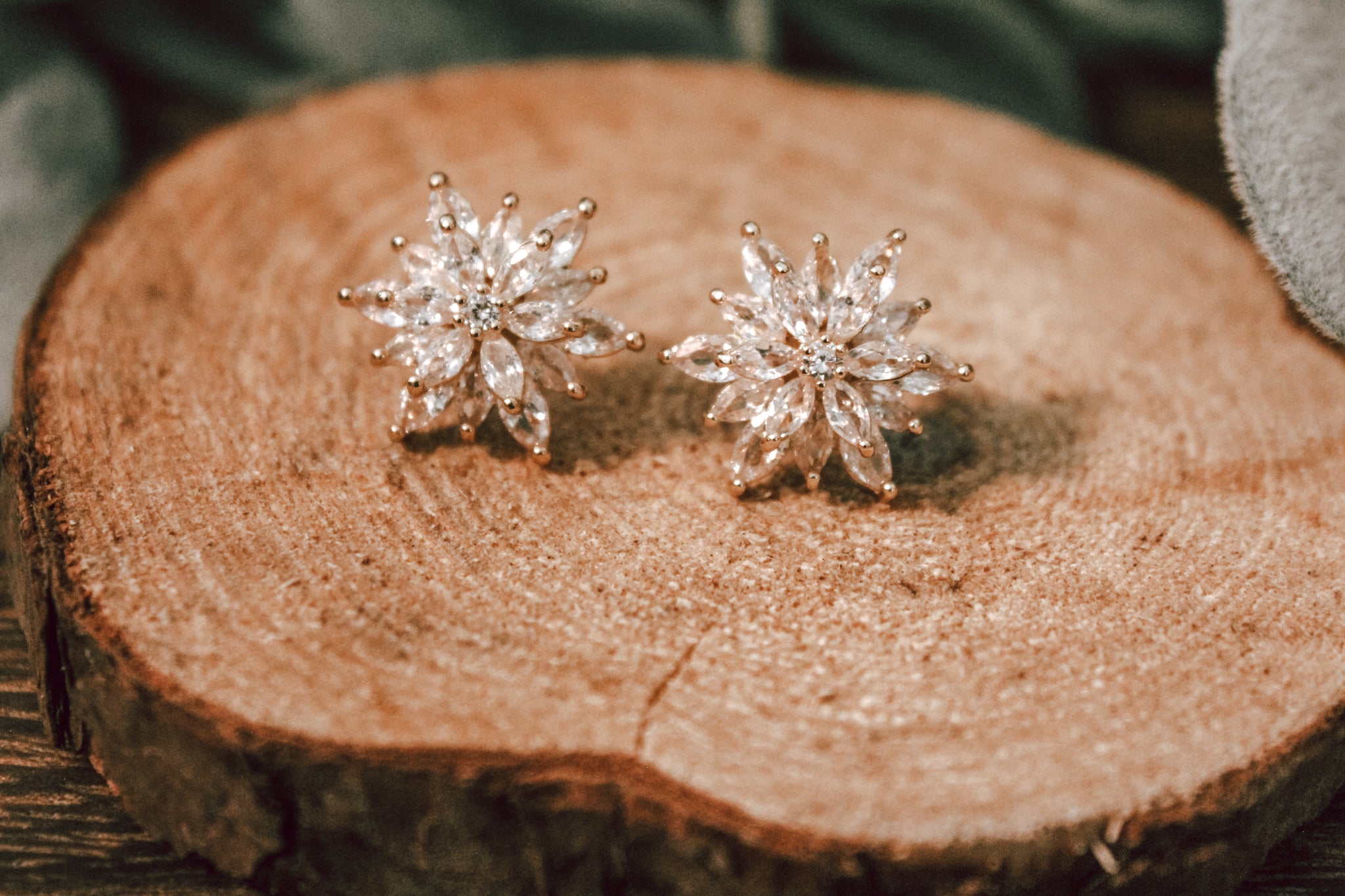 Layered Rhinestone Earring