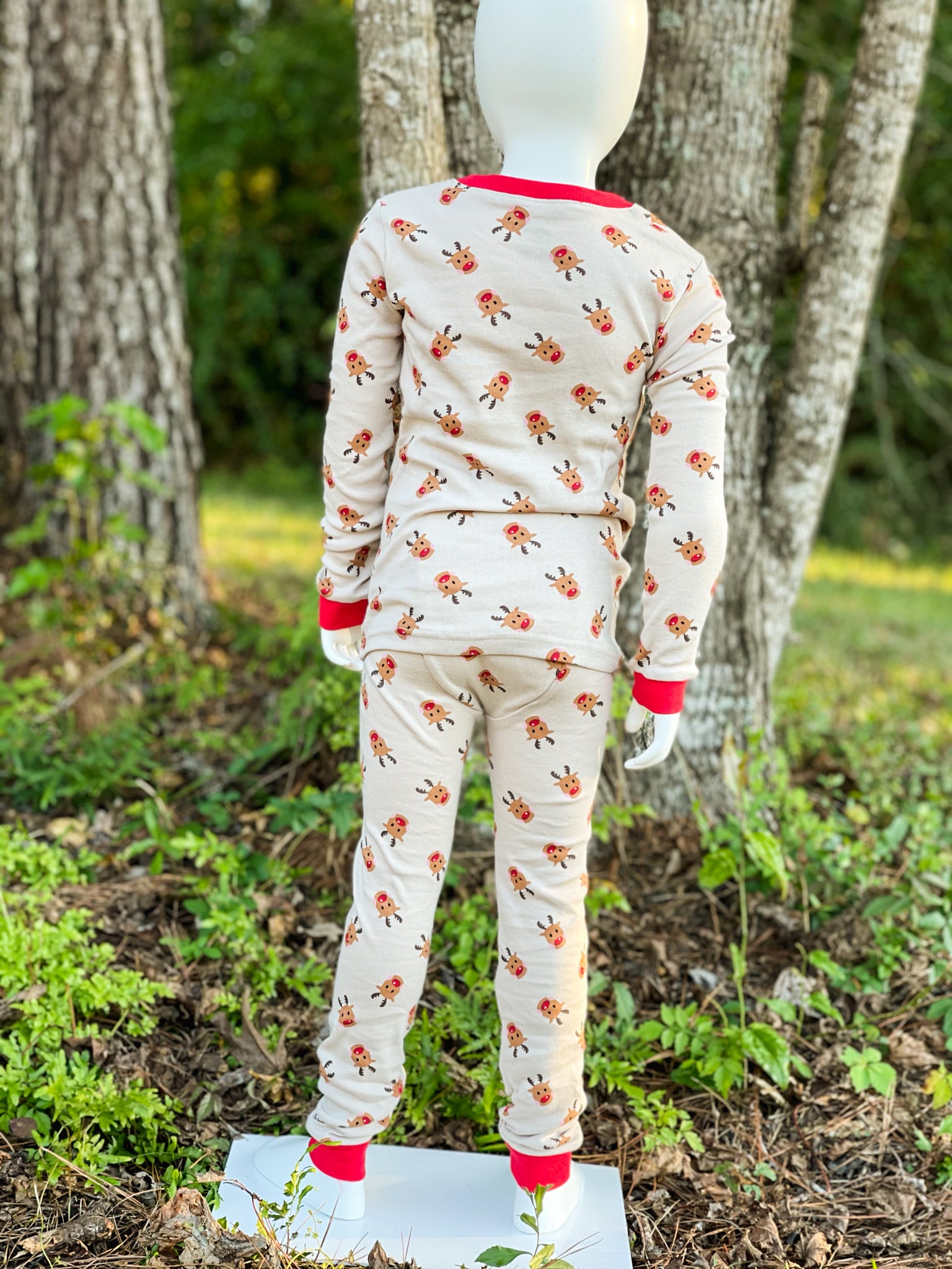 Long Sleeve Cookie Rudolph Pajama Set