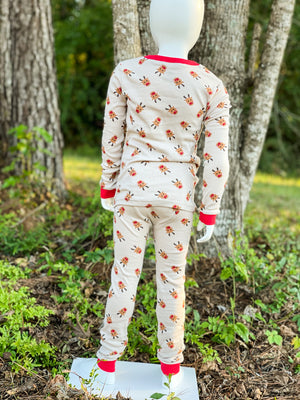 Long Sleeve Cookie Rudolph Pajama Set